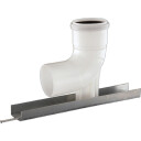 Vinkelstykke 87° m. lager 80 mm PPS white