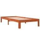 vidaXL Dagseng voksbrun 75x190 cm heltre furu 8721012361713