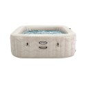 Oppblåsbart boblebad firkantet massasjebad 6 personer 196x71 cm tilbehør premium INTEX 28472