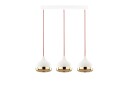 Taklampe Yildo Hvit/Rød/Gull