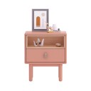 Nattbord HOME4YOU Iris 48x40x55 cm Rosa - rosa