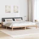  Sengestamme brun og mørkegrå 200 x 200 cm Heltre furu