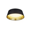 Trio Lighting Ponts takllampe, sort, Ø34 cm