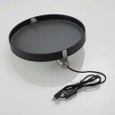 Lucande Lumani vegglampe med speil, svart