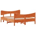  Sengeramme med hodegavl voksbrun 160x200 cm heltre furu 8721012454798