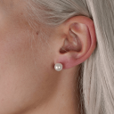 Snö Of Sweden Jackie Pearl Ear Silver & White Onesize