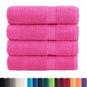 vidaXL Premium dusjhåndklær SOLUND 4 stk rose 70x140cm 600g/m2