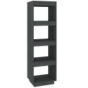 vidaXL Bokhylle/romdeler gr? 40x35x135 cm heltre furu