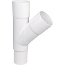 Plastmo grenrør Ø110x90mm 60° hvit