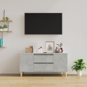 vidaXL TV-benk betonggrå 102x44,5x50 cm konstruert tre