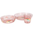 Konges Sløjd Spisesett 3 Deler Rainbow M. Glitter