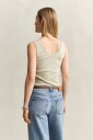 Ribbestrikket singlet COUNTRY BEIGE S