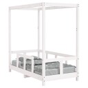 vidaXL Barnesengeramme hvit 70x140 cm heltre furu 8720845445324
