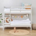 Hoppekids ECO Comfort køyeseng inkl. lamellbunn 70x160 cm, Dove Grey   Unoliving