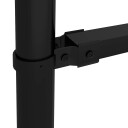 vidaXL Hagegjerde med spydtopp stål 0,75 1x11,9 m svart