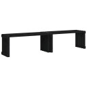  Hagebenk utvidbar svart 212,5x40,5x45 cm heltre furu 832527