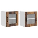  Kjøkkenskap 2 pcs Gammelt tre 40 x 31 x 40 cm Konstruert tre