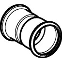 Geberit Slangekontakt 88 mm i Karbon og Stål