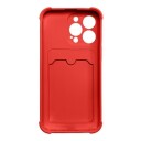 Card Armor Series iPhone 13 Mini Silikondeksel Rød