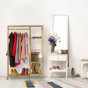 Rullegarderobe i bambus