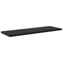  Bokhyllebrett 4 pcs Svart 60 x 20 x 1.5 cm Konstruert tre