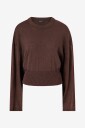 Gina Tricot Topp Metallic Knitted Top Brun