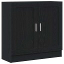 Bokhylle i svart eik 82,5x30,5x80 cm laget av konstruert tre