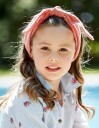 Maximo Musselin Headband Rust Weiß Punkte