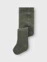 Name It Wakma Wool Blend Rib Pantyhose Grønn 50/56