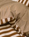 Marc"o Polo Classic Stripe Toffee Brown 140X200+60X63