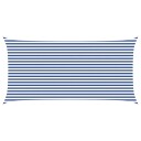 vidaXL Solskygge seil Blå og hvit 6 x 3 m 100% polyester Oxford