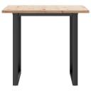  Spisebord O-ramme 90x90x75,5 cm heltre furu og støpejern 3282740