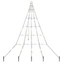  LED juletre med 112 LED med jordspyd Flerfarget 182 cm Metall