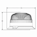 Amio Magnetisk Varsellys W21ml / R65 R10 18 Led 12/24V Ip56