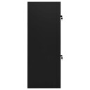 vidaXL Salskap svart 53x53x140 cm stål