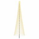 vidaXL LED juletre 500 cm 550 LED-lys Varmhvit Jern Svart