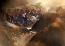 Mont Blanc Massiv Poster Plakat / 40x50cm