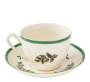 Spode Christmas Tree tekopp over under