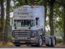 Rust fritt stål lav solskjerm til  Scania 4 serie / R1 og R2 Markeringslys hull: 2