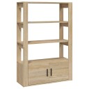 vidaXL Skjenk sonoma eik 80x30x119,5 cm konstruert tre