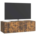  Vegghengt TV skap Røkt Eik 98 x 41 x 30 cm Konstruert tre