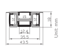 Figaro 12 Aluprofil 2m U
