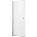 Vikingbad Liam Dusjdør Rett H195cm Svart Matt / 95cm Klart Glass