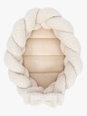 Meowbaby Bearly Babynest Med Flettet Beskyttelse Cream