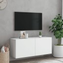 vidaXL Vegghengt TV-benk hvit 100x30x41 cm 8721012255500