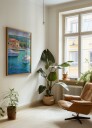 Turquoise Harbor Boats Plakat / 21x30