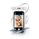 SBS Vanntett Mobildeksel med Selfie Grip for telefoner opptil 6,8", Hvit