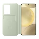 Samsung Galaxy S24 Flip-cover Smart View Wallet Grønn med Statusvindu