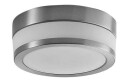 Lindby Flavi taklampe til bad, Ø 23 cm, nikkel