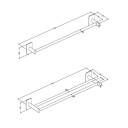 Alterna Exto Håndklestang 60cm Dobbel Krom